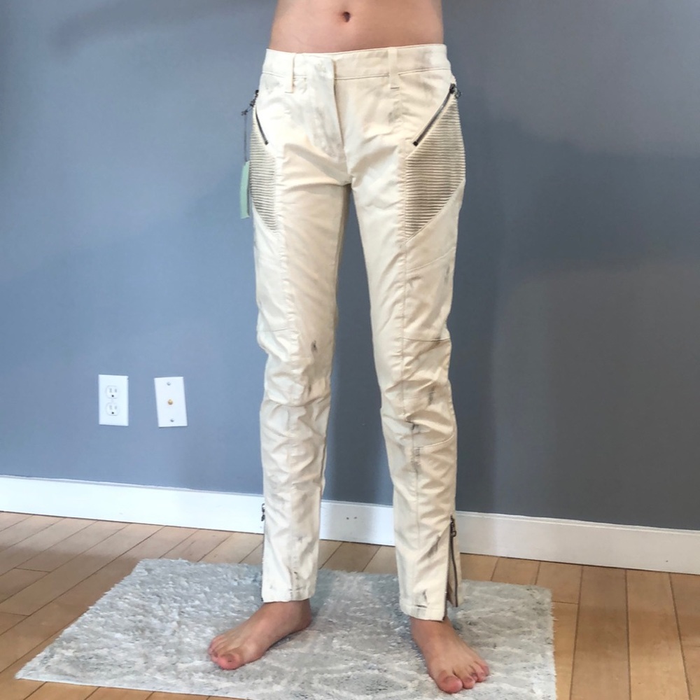 NWT Pierre Balmain Vegan Leather Jeans Sz. 26